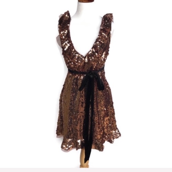 Free People NWOT Siren Sequin Dress In Tribeca 6 - Picture 8 of 8